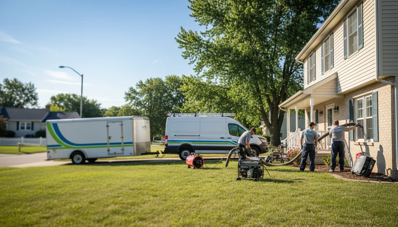 Flooded Basement Restoration And Cleanup With Repair in Amsterdam, OH near me